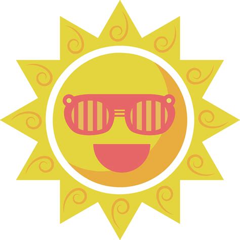 Happy Hot Summer Sun Drawn Art Doodle Character illustration 24548150 ...