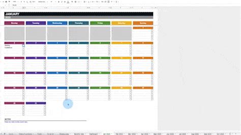 2023 Calendar Spreadsheet Template