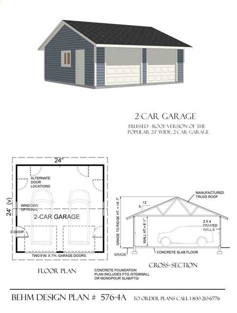 27 best Two-Car Garage Plans images on Pinterest | Garage plans, Two ...