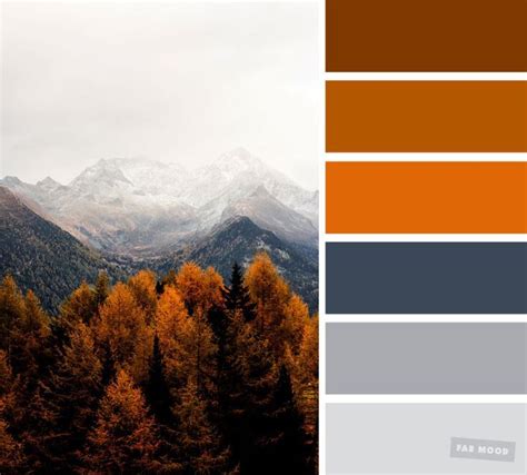 59 Pretty Autumn Color Schemes { Smokey + burnt orange color palette ...