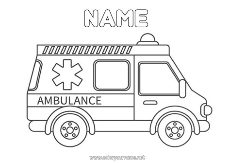 Coloring Pages Ambulance