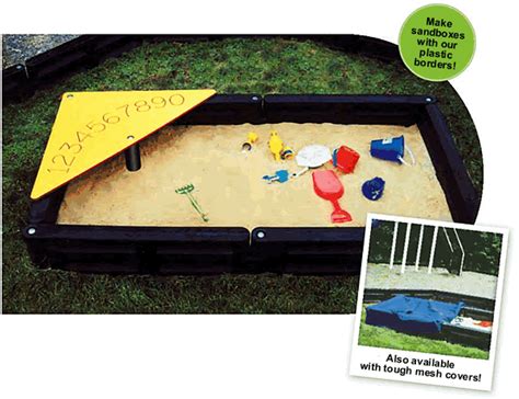 Plastic Timber Sandboxes - Plastic Borders