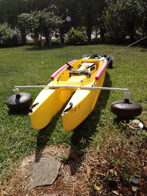 DIY outriggers for my W500 Kayak