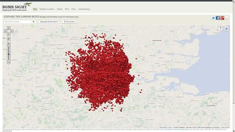 Map Charts Every WWII Bomb Strike in London | UK News | Sky News