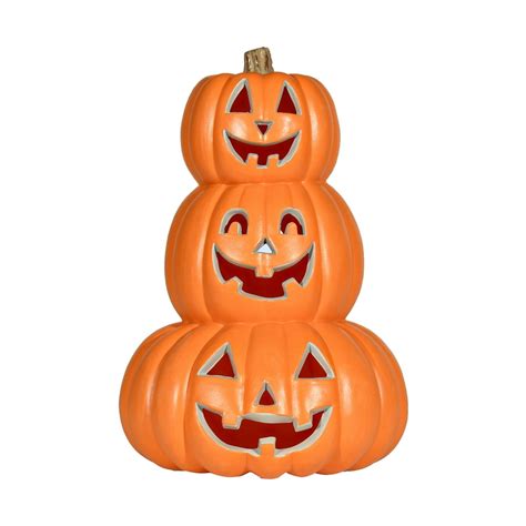 Way to Celebrate Halloween Light-Up Pumpkin Trio Decoration - Walmart ...