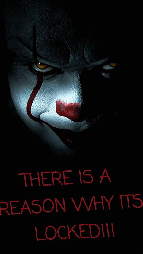 Pennywise thing. Dont touch my phone , Scary , Funny lockscreen, Creepy ...