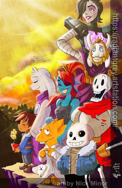 Undertale Poster Print Wall Art Decor Fanart Videogames - Etsy