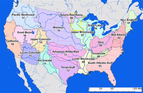 Watershed Map Of The United States - Printable Map