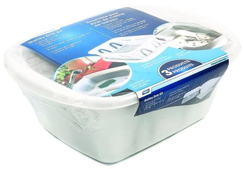 Buy Camco 43517 Sink Kit - w/Dish Drainer, Dish Pan & Sink Mat, White ...