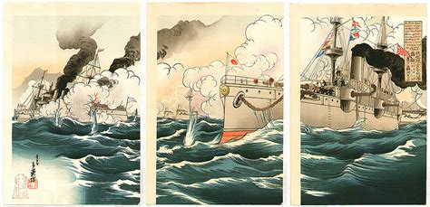 Prints by Toshihide Migita from the Russo-Japanese War - artelino