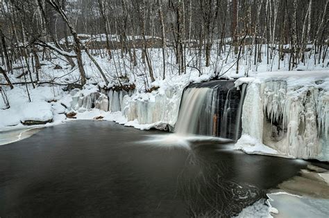 Wolf Creek Falls in Winter Photograph by Kevin Argue - Fine Art America