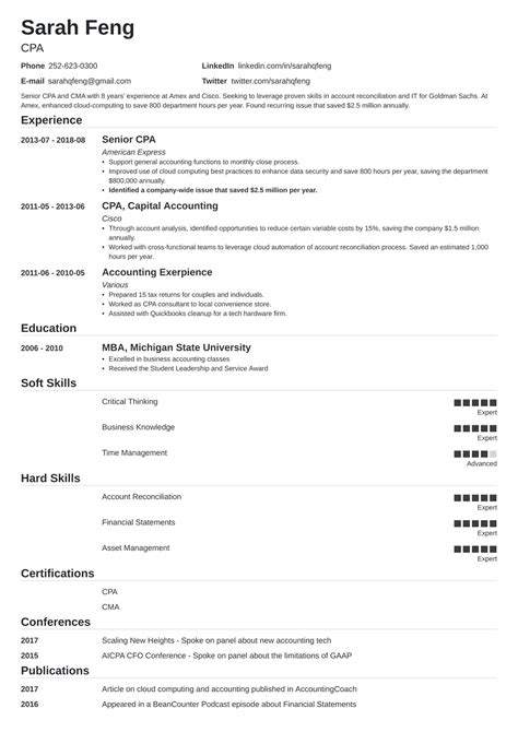 Sap Accounting Resume Sample