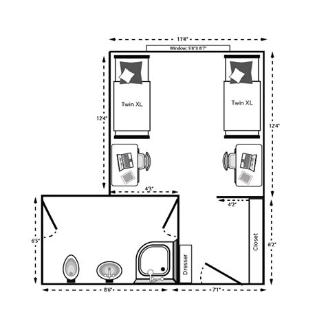 Floor Plan for Wonders and Wilson halls | Live On - Michigan State ...