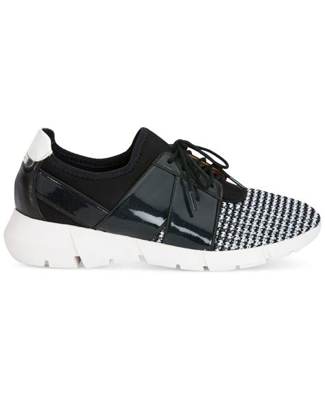 Lyst - Calvin klein Women's Wisteria Lace-up Sneakers in Black