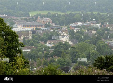 Views of Reigate from reigate hill Stock Photo - Alamy