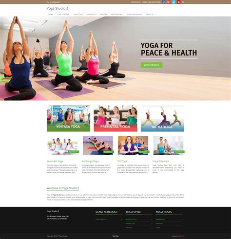 Yoga Studio Website In 15 Minutes - izmoweb.com