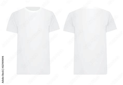 White t shirt. vector illustration Stock Vector | Adobe Stock