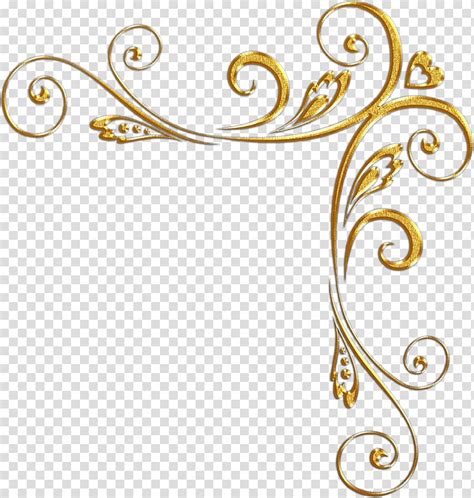 Gold Scroll Border