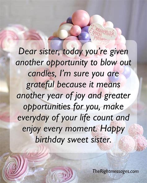 Short And Long Birthday Wishes For Sister - The Right Messages