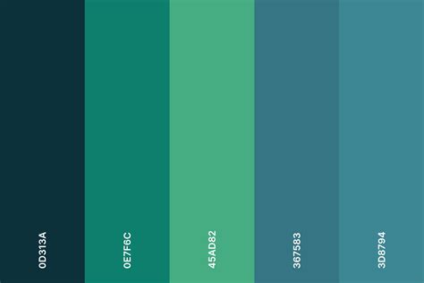 15+ Best Teal Color Palettes (Colors that Go with Teal) – CreativeBooster