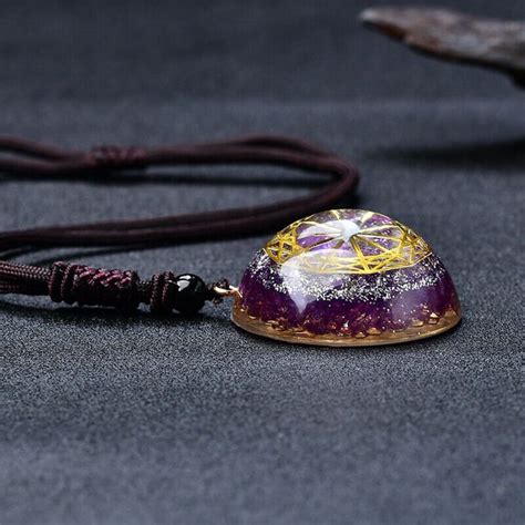 Lovely Purple Orgone Necklace - Orgone Pyramids