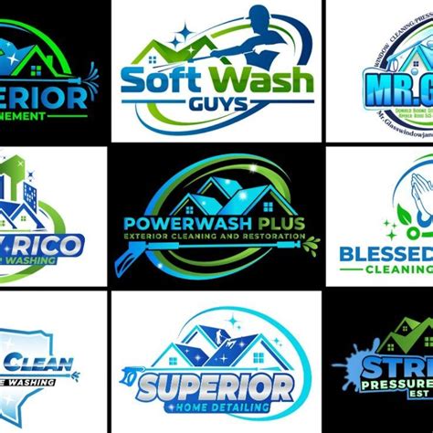 I will do perfect power washing cleaning and pressure washing logo ...