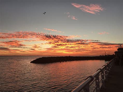 St kilda beach sunset stock photo. Image of sunset, australia - 122002316