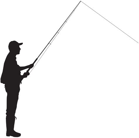 Fisherman Silhouette Fishing Clip art - Fisherman Silhouette PNG Clip ...