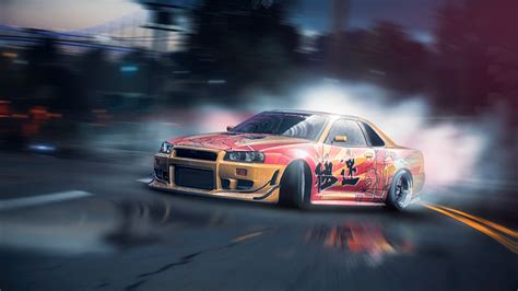 nissan skyline, nissan, cars, need for speed, games, hd, 4k, drifting ...