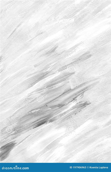 Abstract White Background Painting. Light Monochrome Backdrop. Black ...