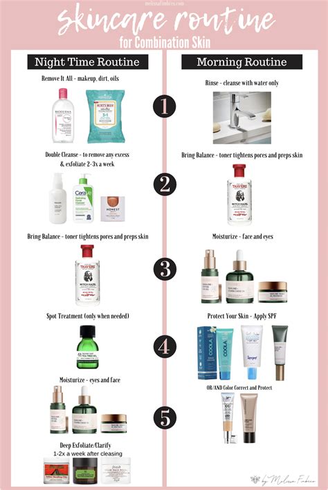 Skincare Routine for Combination Skin | Face skin care routine, Skin ...