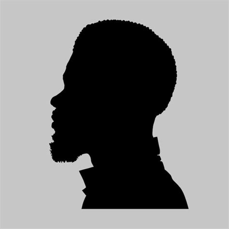 Premium Vector | Black man silhouette