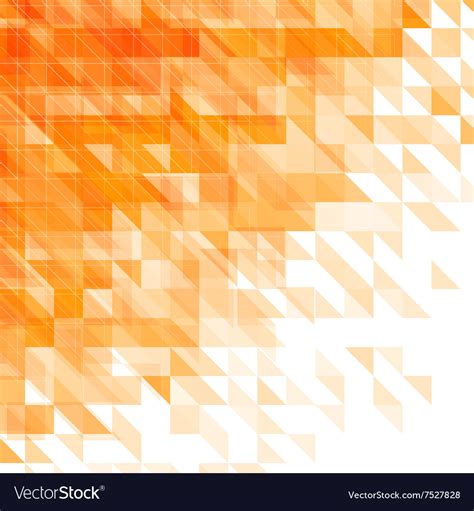 Triangular geometric orange background Royalty Free Vector