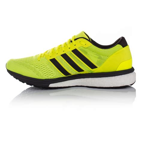 Adidas Adizero Boston 6 Mens Yellow Running Sports Shoes Trainers ...