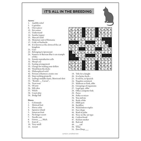 Cat Lover's Crosswords - RSVP