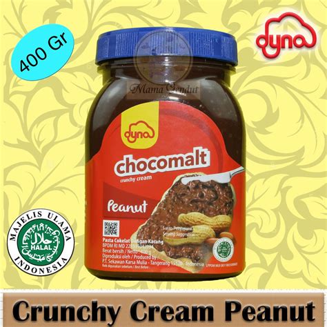 Jual Selai Roti/Selai Coklat/Dyna Chocomalt Crunchy Cream Peanut Selai ...