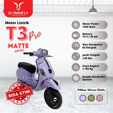 Jual UWINFLY MOTOR LISTRIK TYPE T3 PRO | Shopee Indonesia