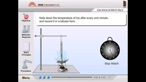 Melting point of ice - YouTube