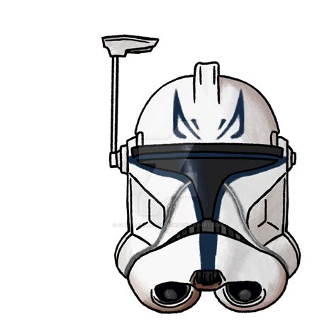 Captain Rex Clone Wars Trooper Helmet by fiatluxillustration on DeviantArt