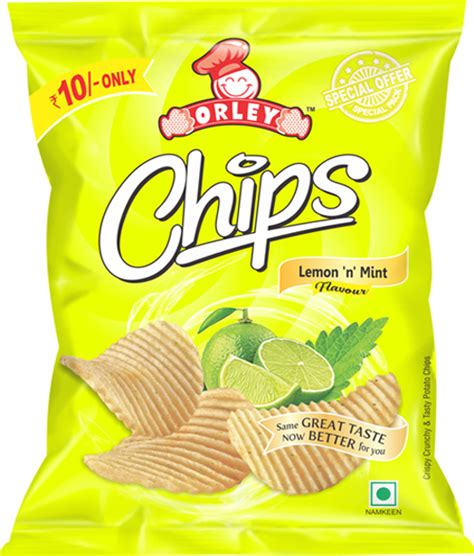 Orley Lemon N Mint Potato Chips, for Use Eating, Use Snacks ...