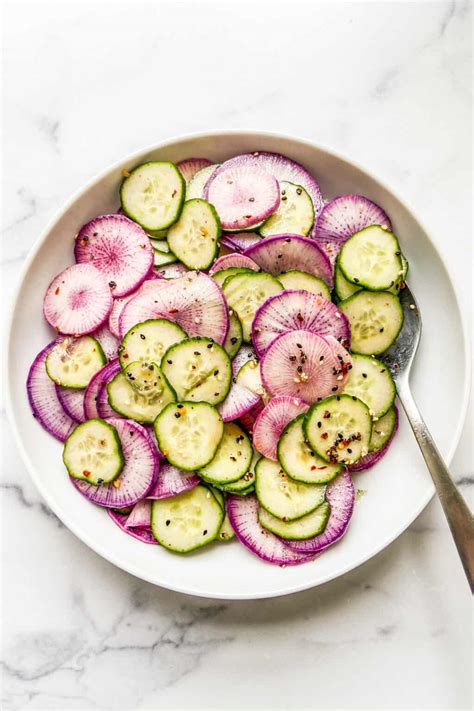 Daikon Radish Cucumber Salad - This Healthy Table