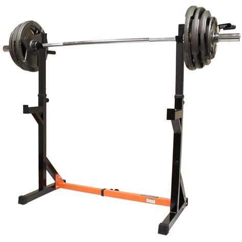 MIRAFIT Fully Adjustable Squat & Dip Rack Gym Weight Lifting Power ...