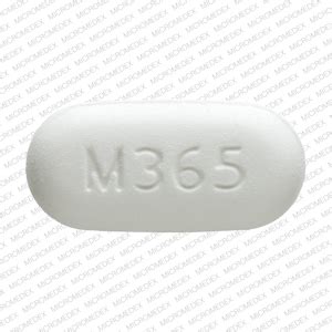 M365 Pill White Capsule/Oblong 15mm - Pill Identifier