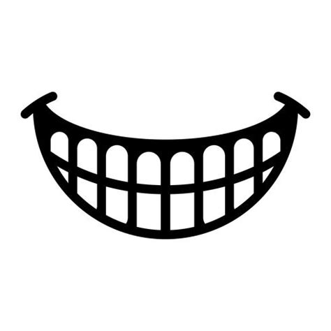 Big Happy Toothy Cartoon Smile vector icon 554114 Vector Art at Vecteezy