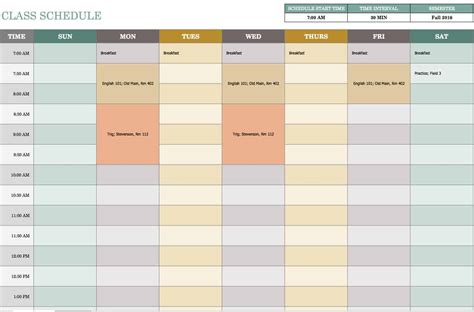 Free Weekly Schedule Templates For Excel - Smartsheet