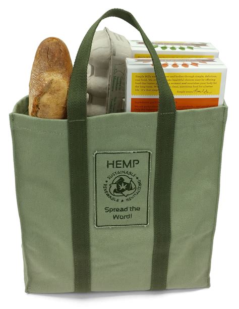 Hemp Go Green® 100% Hemp Heavy Duty Canvas | Reusable shopping tote ...