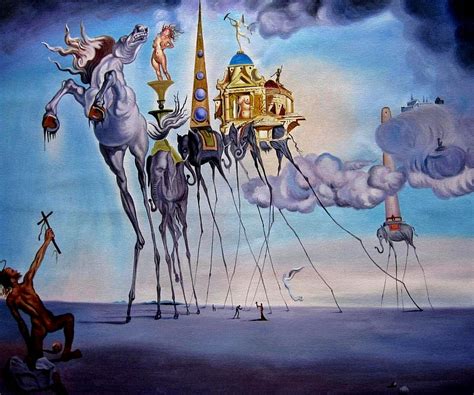 Salvador Dali 1904 1989 Original Painting Painting by Ouyahya Rays ...