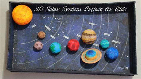 How to make 3D Solar System Project for Kids Solar System Model Project ...