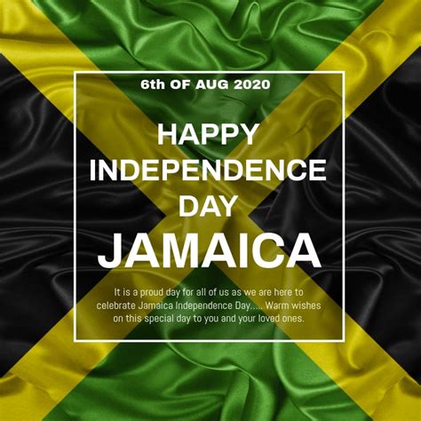 Plantilla de Día de La Independencia de Jamaica | PosterMyWall