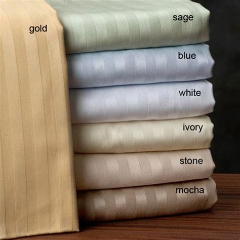 Shop Egyptian Cotton Stripe 600 Thread Count Sheet Set - Free Shipping ...